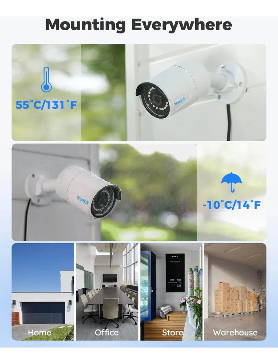 Combo Nvr 8mpix 4k 16ch Poe+4tb+8 Cam 5mpix Ip+acc