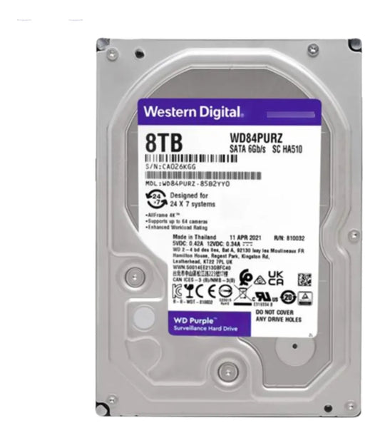 Disco Duro Wd Purpura 8tb
