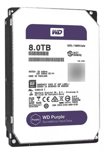 Disco Duro Wd Red 8tb 3.5 Sata Iii Wd82purz Morado