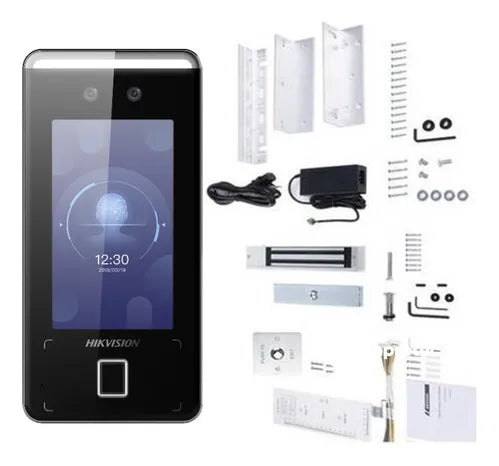 Kit Control Biometrico De Acceso Facial Con Cerradura Y Base